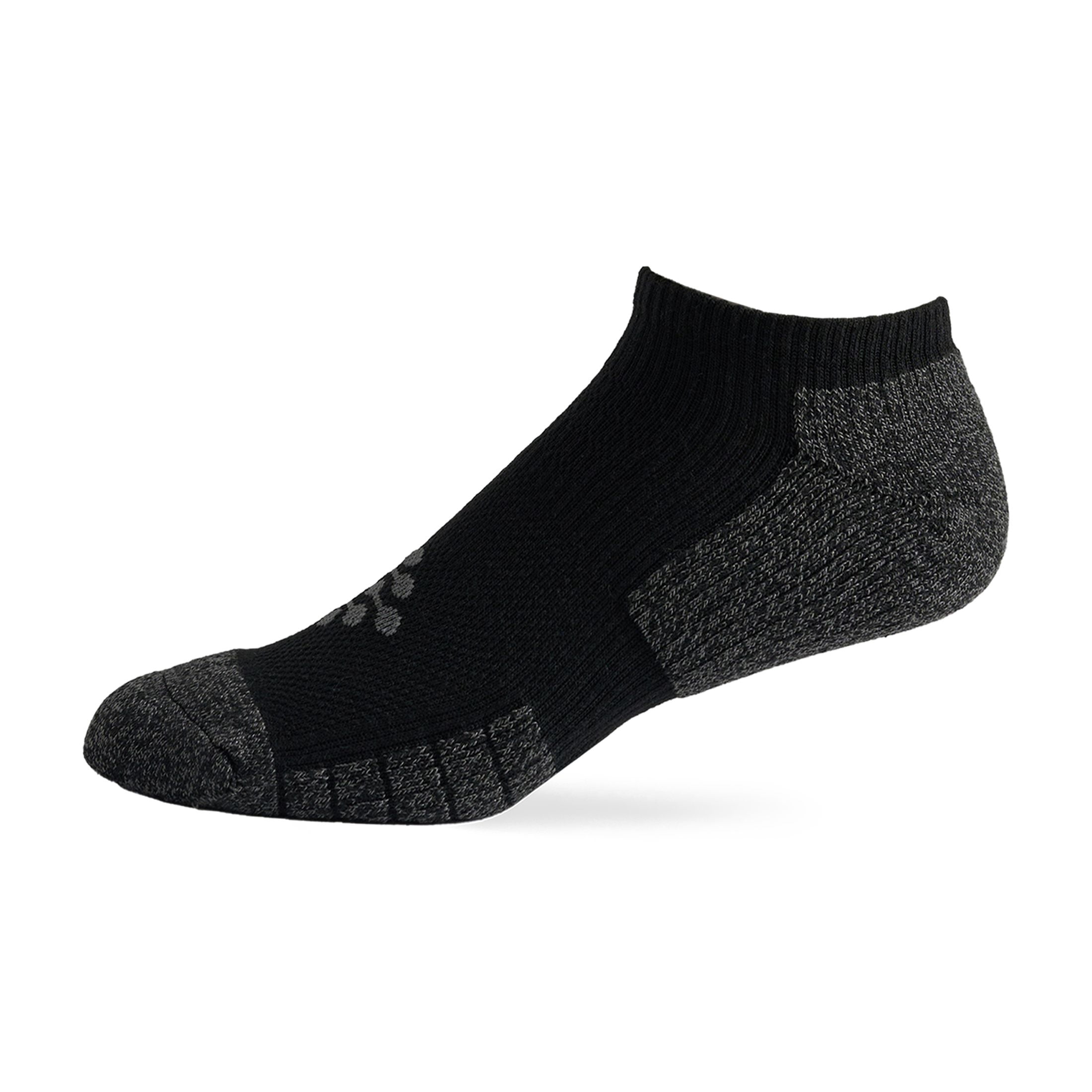 TRUEENERGY Flow High Impact Low Cut Cushion Sock, Men's Size 10-14.5, 3-pack