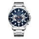 thumbnail image 2 of Curren 8363 pulsera de cuarzo azul de acero inoxidable para hombre, correa de reloj color plata, 2 of 8