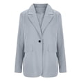 thumbnail image 5 of Gfyviroh Women's Blazer Dressy Casual Long Sleeve Lightweight Suit Jacket Lapel Button Open Front Business Work Jacket, 5 of 7