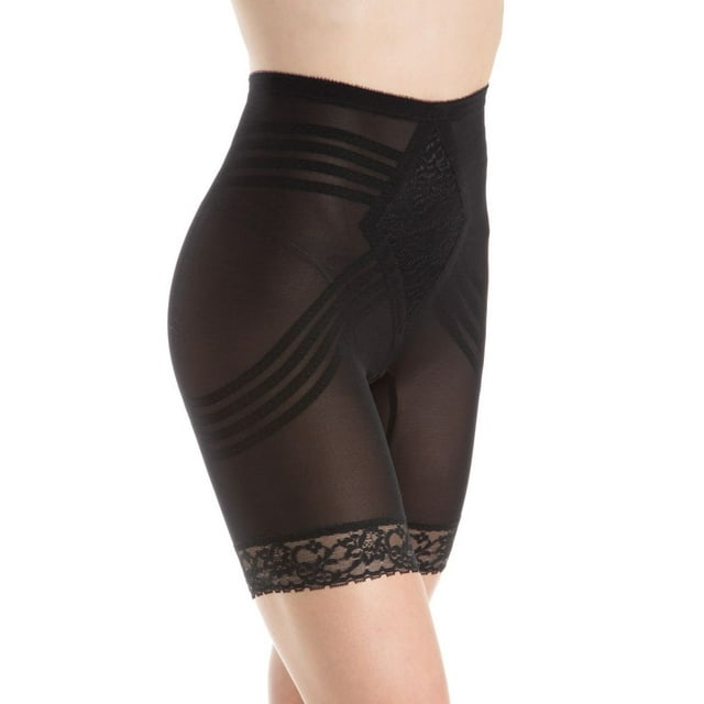 Gaine pour Femmes Rago 679, Longue Jambe, avec Bandes de Contour (Noir G)