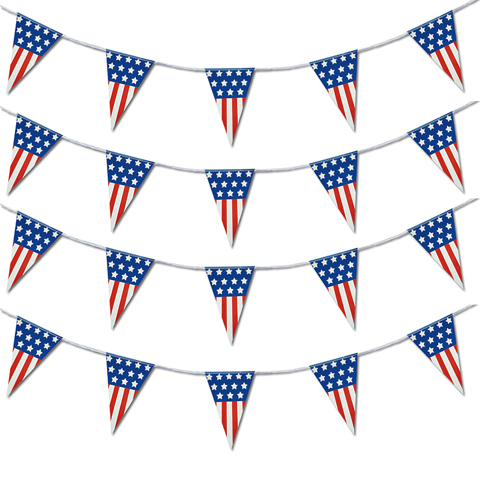 Onever United States Flag July 4th American Independence Day Celebration Party Banner Star 