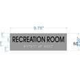 thumbnail image 2 of RECREATION ROOM - BRAILLE-STAINLESS STEEL ( Heavy Duty-Commercial Use ), 2 of 2