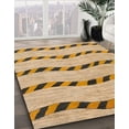 thumbnail image 3 of Ahgly Company Machine Washable Indoor Rectangle Abstract Light Brown Area Rugs, 8' x 12', 3 of 7