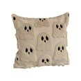 thumbnail image 2 of Halloween 3D Ghost Throw Pillow Cover, 18x18 Cute Tufted Knit Decorative Cushion Case for Sofa Couch, Spooky Autumn Fall Home Decor, 2 of 4