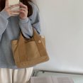 thumbnail image 2 of Niche All-match Canvas Handbag Women‘s  New Japanese Style Simple Large Capacity Tote Commuter Lunch Bag Trendy, 2 of 5