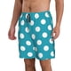 thumbnail image 2 of Fotbe Sky Blue And White Polka Dot Trajes de Baño Estampados para Hombre, Shorts de Verano de Secado Rápido, Ropa de Playa, Bañadores-Medium, 2 of 6