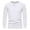 White, variant on Jalioing Men's Long Sleeve Solid Shirts Casual V Neck Button T Shirt Classic Fashion Basic Tops with Pocket