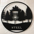thumbnail image 2 of Handmadetneonsign Custom Disc Golf Player Metal Wall Art LED Light - Personalized Disc Golfer Name, 2 of 3
