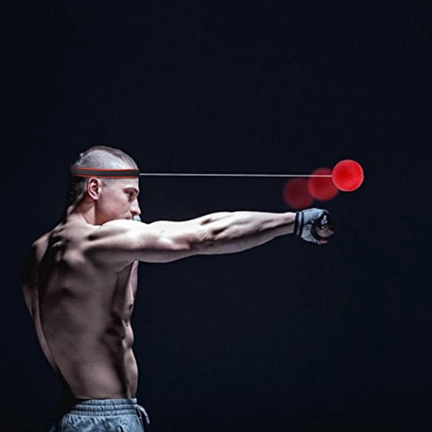 Pelota De Reflejos De Boxeo Juego de pelota de boxeo de goma PU con cabeza ajustable montada en la cabeza para niños adultos