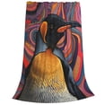 thumbnail image 2 of Pofeuu Abstract Pattern Penguin Print Ultra-Soft Micro Fleece Blanket,for Bed Or Sofa,All Season Throw Blankets Flannel Blanket-40"x30", 2 of 7