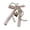 Pink, variant on Beautiful Lace Bows Keychain Stylish Bag Accessory Keyring For Keys And Bags