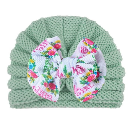 

Relanfenk Baby Hats Boys Girls Colorful Beanie Bowknot Elastics Turban Cap Hat