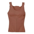 thumbnail image 1 of Jumpingount Ropa moldeadora para mujer, ropa interior térmica ajustable para clima frío, chaleco cálido de Color sólido, ropa moldeadora de entrenador, Camisetas sin mangas Marrón Jumpingount AP013432-03, 1 of 6
