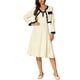 thumbnail image 2 of Conjunto de 2 piezas para mujer INSPIRE CHIC, traje de oficina elegante, chaqueta y vestido midi de tirantes XS blanco, 2 of 6