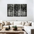thumbnail image 3 of Elephant Stock Haunted Forest Wall Art - Horizontal Multi Panel Canvas - Living Room Wall Decor - Gothic Multi Panel - Black And Gray Decor - 74" x 48", 3 of 8