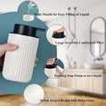 thumbnail image 2 of YSTDHL Foam Hand Soap Dispenser - Ceramic Foaming Soap Dispenser for Bathroom 12oz Refillable Liquid Lotion Soap Dispenser with Rust-Proof Foaming Pump for Countertop, 2 of 7