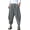 Dark Grey, variant on COOFANDY Men Linen Baggy Harem Pant Hippie Pants Cotton Yoga Casual Drop Crotch Trouser Summer Beach Pants