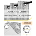 thumbnail image 6 of Grey Forest Blackout Curtains 72 Inches Long for Bedroom,Gray Tree Oil Painting Contemporary Abstract Art Thermal Insulated Room Darkening Black Out Window Curtain Panels Grommet Living Room Drapes, 6 of 8