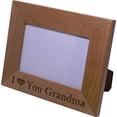 thumbnail image 2 of I Love You Grandma - 4x6 Inch Engraved Alder Wood Picture Photo Frame - Great Gift for Mothers's Day, Birthday or Christmas Gift for Mom Grandma Wife Grandmother, 2 of 3