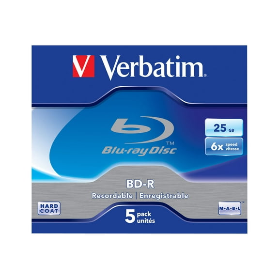 Verbatim - 5 x BD-R - 25 GB 6x - jewel case