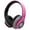 Pink, variant on ijoy matte finish premium rechargeable wireless headphones bluetooth over ear headphones foldable headset with mic (srg-lime)