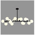 thumbnail image 2 of FINE MAKER Modern Chandelier 16 Round Glasses LED Ceiling Light Pendant With G4 LED Bulbs, 2 of 5