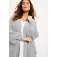 thumbnail image 3 of June & Vie Women's Plus Size Open-Front Cardigan, 3 of 4