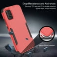 thumbnail image 4 of Mantto for Samsung Galaxy A12 Case, Heavy Duty Shockproof Drop Protective Hybrid 3 Layer Full Body Rugged Military Grade Protection Hard PC Phone Cover For Samsung Galaxy A12, Red/Black, 4 of 6