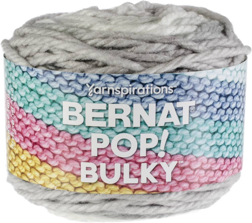 Bernat Pop! Bulky Yarn-Shades Of Gray