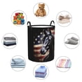 thumbnail image 6 of PHELIKA American Flag Dark Horse 03 Laundry Basket 65L Large Foldable Round For Dirty Clothes Toy Storage, 6 of 6