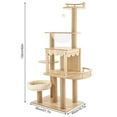 Luxury Wood Cat Climbing Stand Kittens Activity Center Cat Furniture W