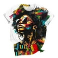 thumbnail image 5 of Tnhcen Women's Month Print Crewneck Loose Fit T-Shirt | Plus Size (S-5XL) Casual Summer Tops, 5 of 5