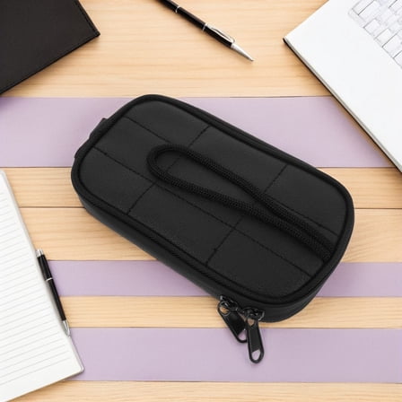 WRITWAA Motorcycle Tank Bag with Magnetic Attachment and Touchscreen Pouch, Black, and Spacious