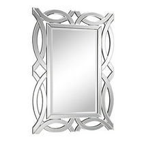HomeStock French Country Modern 28 in. Mirror in Clear Glass - Stylish Wall Mirror for French Country and Modern decor