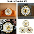 thumbnail image 2 of Round Clock Small Clock Insert Roman/Arabic Numerals Gold/Silver Trim For Craft And Replacement Clocks 70mm 80mm 90mm, 2 of 8
