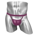 thumbnail image 3 of Taqqpue Men's Underwear Thong Briefs Sexy Low Rise G-String Briefs, Breathable & Stretchable T-Back Lingerie 3D Support Pouch Underpants, 3 of 7