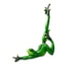 thumbnail image 3 of 2x figurita de rana 3D moderna estatua de rana de Yoga para decoración de juguetes de escritorio para niños, 3 of 9