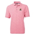 thumbnail image 2 of Men's Cutter & Buck Red Toledo Mud Hens Virtue Eco Pique Botanical Print Recycled Polo, 2 of 3