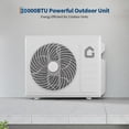 thumbnail image 4 of Dual Zone Mini Split, 20000 BTU 9k+9k Mini Split Ac/Heating System, 208-230v Wifi Enabled Energy Efficient 2 Zone Mini Split Air Conditioner & Heater, 16Ft Copper Line, 4 of 10