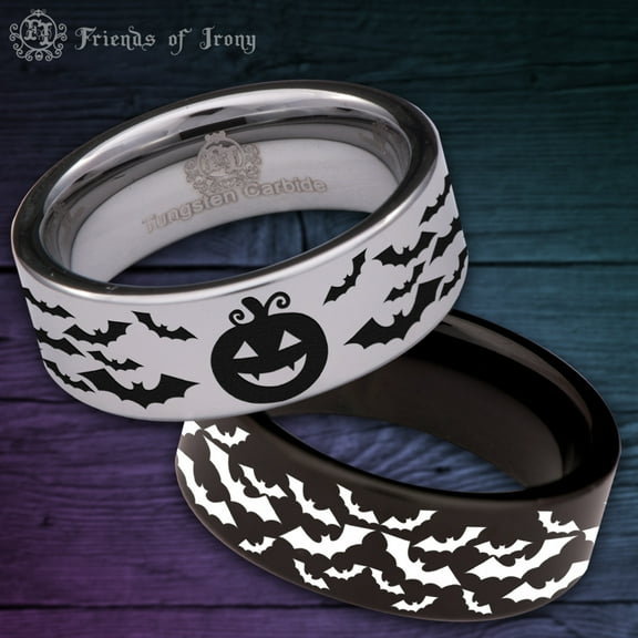 Halloween Tungsten Carbide Ring