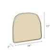 thumbnail image 6 of Gripper Non Slip 15"x16" Kendal Nickel Gray Chenille Chair Cushions, Set of 4, 6 of 6
