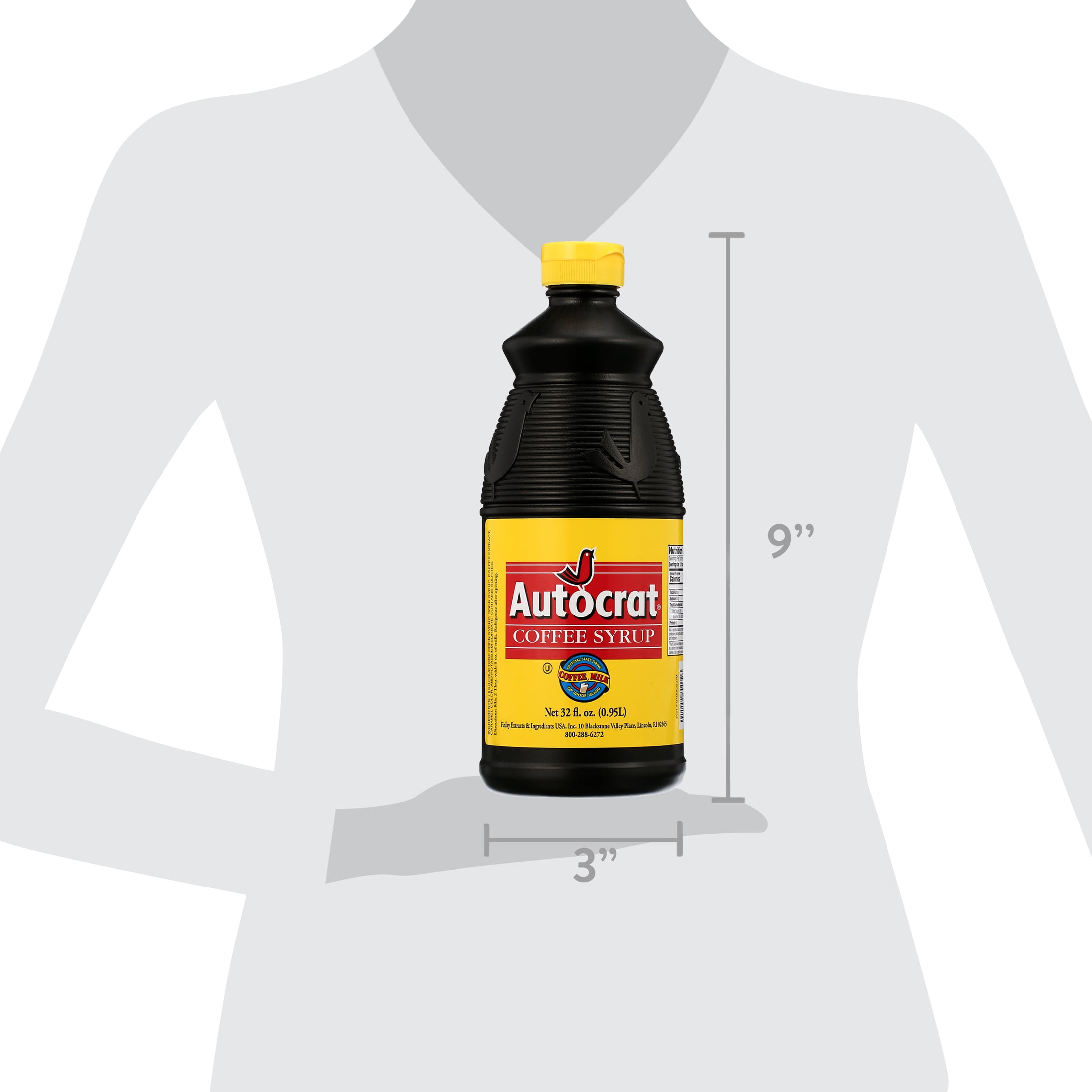 Autocrat Coffee Syrup With Rich Flavor And Natural Ingredients, 32 fl oz