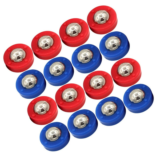UPGRATOR 32Pcs Shuffleboard Curling Set Assorted Color Steel And Plastic Tabletop Gamers Accessories