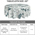 thumbnail image 2 of Nautical Table Cloth Round Table Cover Wrinkle Resistant Waterproof Tablecloth 60 Inch Washable for Kitchen Party Picnic1, 2 of 6