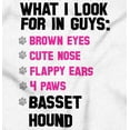 thumbnail image 2 of What I Look In Guys Basset Hound Dog Women Plus Size Graphic Pullover Hoodie Brisco Brands 2X, 2 of 4