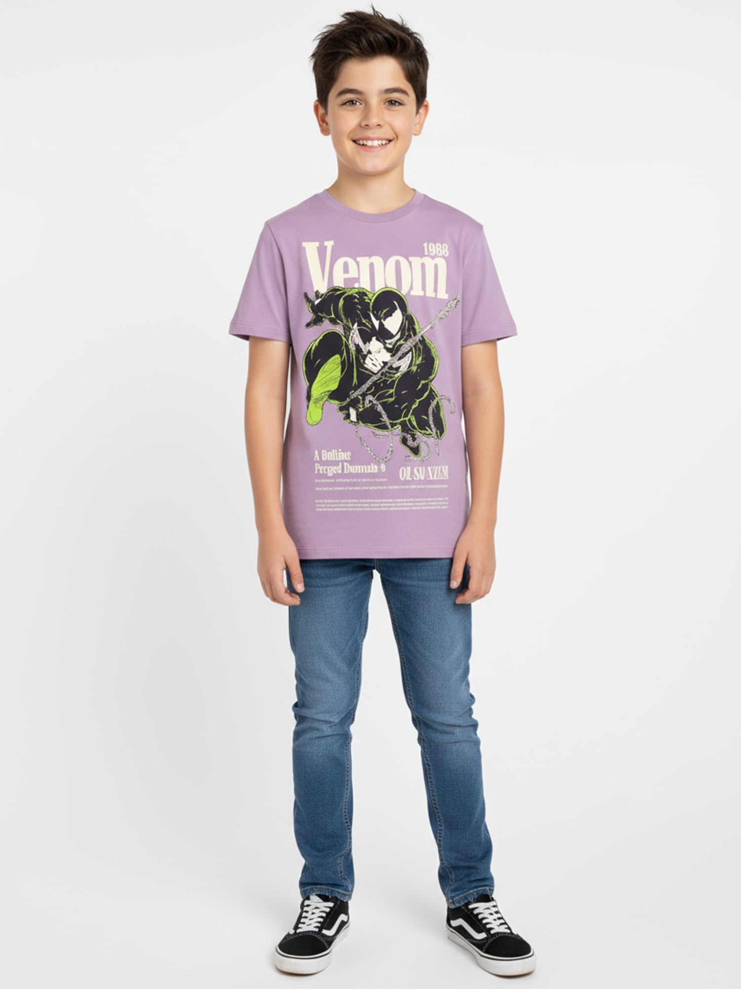 Venom, Boys' & Big Boys' Graphic T-Shirt, Magazine Cover, Sizes 4-18
