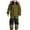 Army Green, variant on WOYY Snowsuit for Toddler Boys Ski Suit Winter Warm Waterproof Hooded Jumpsuit, Sizes 3-4T