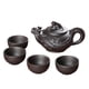 thumbnail image 3 of Juego de té portátil resistente a altas temperaturas, juego de té tradicional chino hecho a mano Negro, 3 of 9