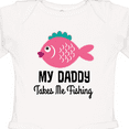 thumbnail image 4 of Inktastic Girls Fishing with Daddy Girls Long Sleeve Baby Bodysuit, 4 of 5