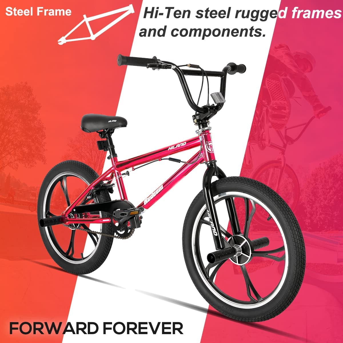 HILAND BMX HHD039rd-20 レッド 本体 Hiland Kids' 20